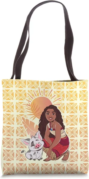 Disney Moana 2 Pua Moana Tropical Best Friends Logo Tote Bag