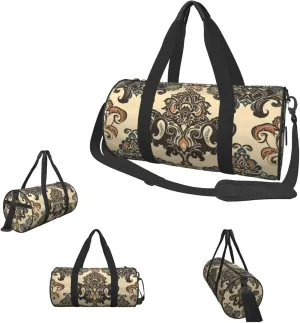 Duffle Bags Asian Elephants Gym Bag for Men Women Waterproof Travel Duffle Bags Convertible Carry on Garment Bag for Travel Sports