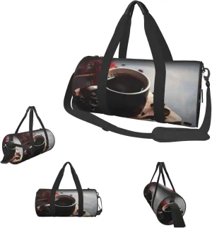 Duffle Bags Black Coffe Gym Bag for Men Women Waterproof Travel Duffle Bags Convertible Carry on Garment Bag for Travel Sports