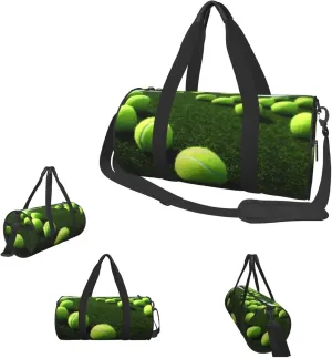 Duffle Bags Tennis Balls on Tennis Grass Court Gym Bag for Men Women Waterproof Travel Duffle Bags Convertible Carry on Garment Bag for Travel Sports