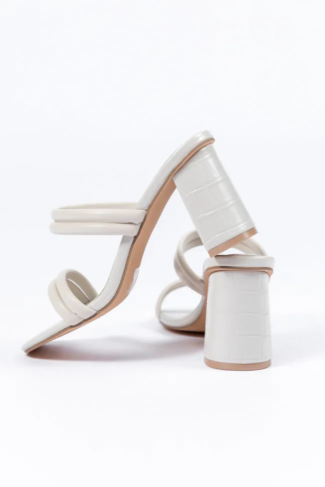 Elaine Beige Strap Heels SALE