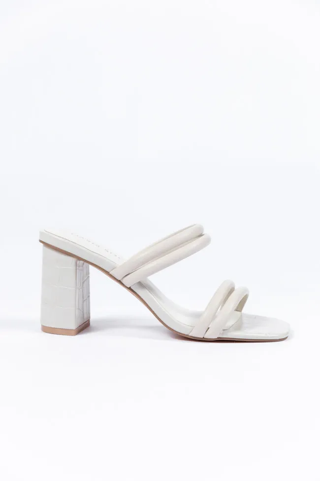 Elaine Beige Strap Heels SALE