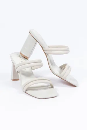 Elaine Beige Strap Heels SALE