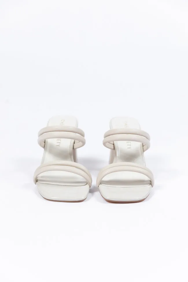 Elaine Beige Strap Heels SALE