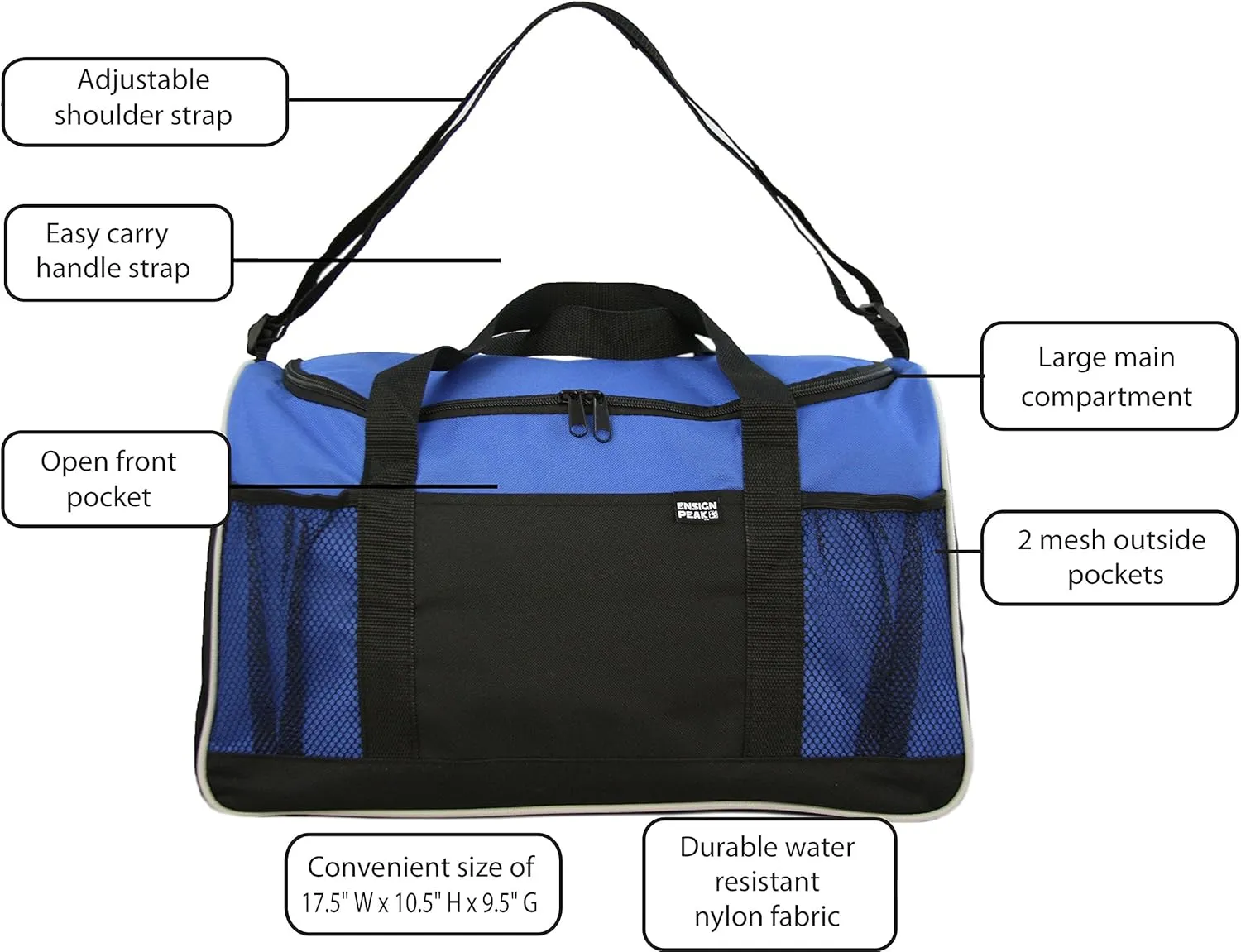 Ensign Peak Everyday Duffel Bag, Royal One Size