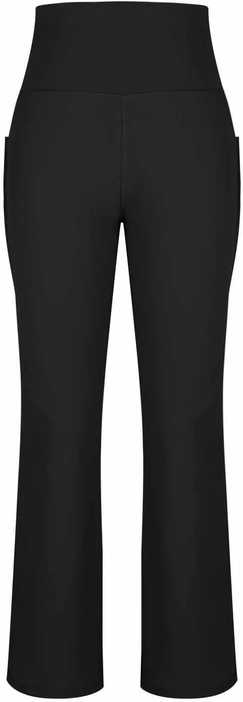 Flare Yoga Pants for Women Butt Lifting Flare Leggings Tummy Control Wide Leg Flared Yoga Sweatpants with Pockets