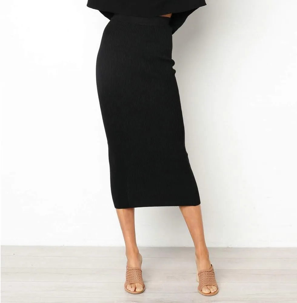 Floral Skirt Hip Bodycon Sexy Women Skirt Slim Straight Long Skirt Solid High-Waist Skirt Skirts Feathers