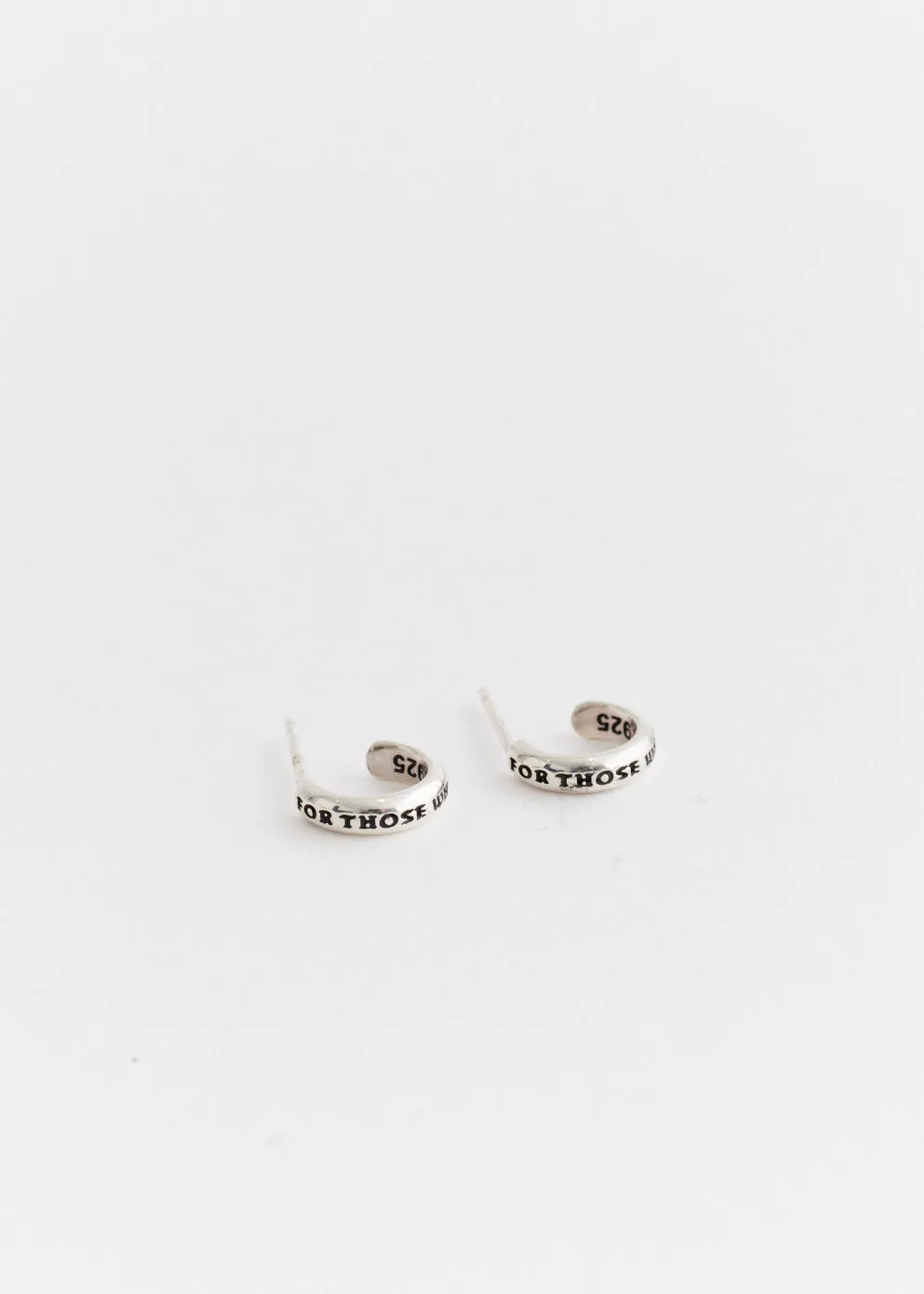 For Those Who Know Mini Hoop Earrings