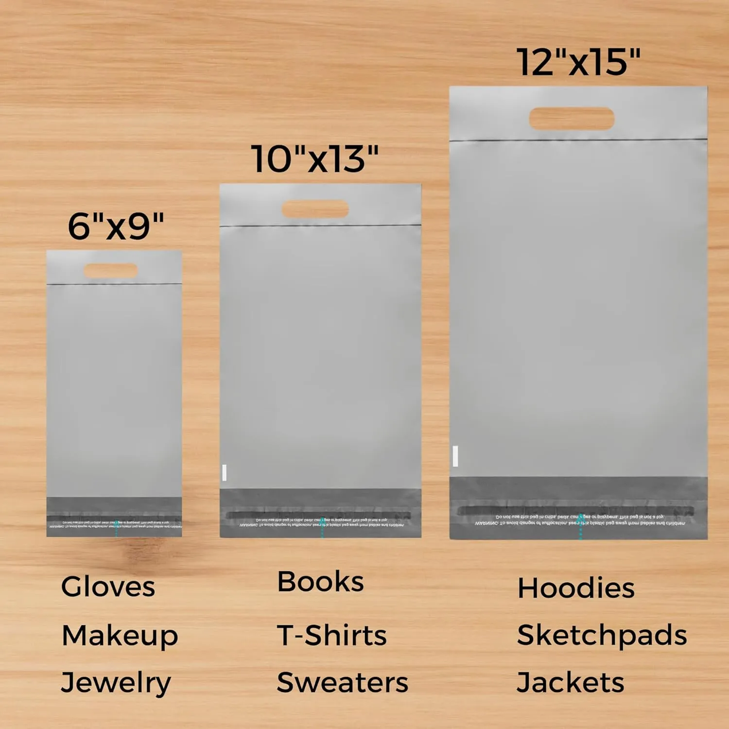 Frosted T Shirt Bags 10x13, 100 Shipping Bags for Clothes, Thank You Bags, Package Bags, Bags for Small Business, Shipping Bags with Handle