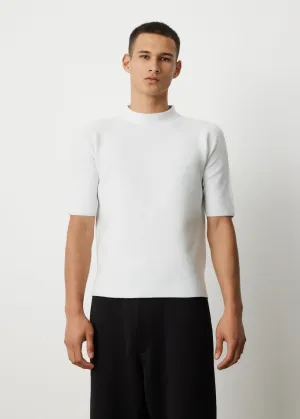 Garter Mock Neck T-Shirt