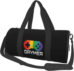Gaymer - Pride Convertible Garment Bag with Shoulder Strap, Carry on Garment Duffel Bag for Men Women - Rolling Foldable for Travel Luggage Bags (Black)