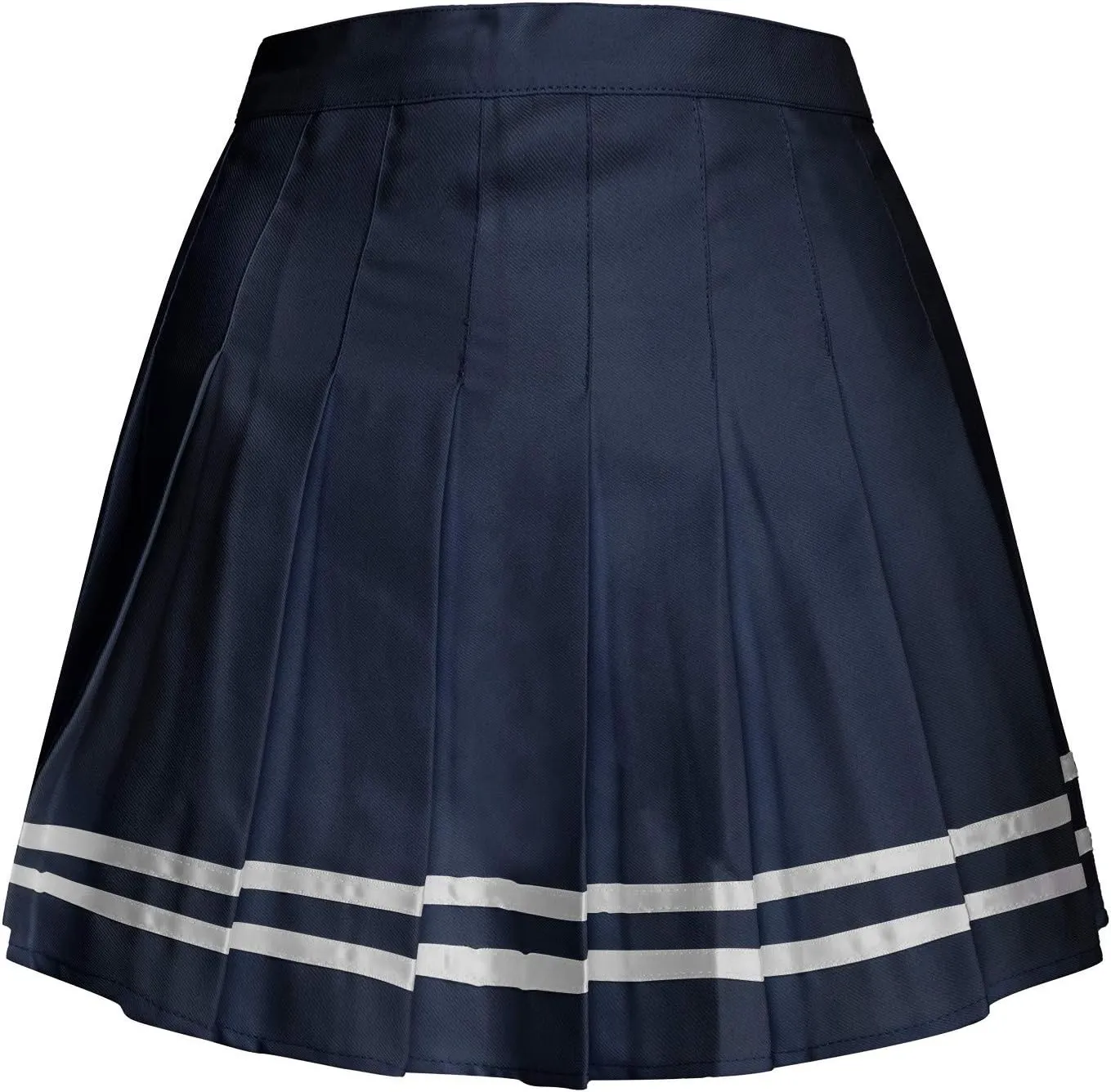 Girls Women High Waisted Pleated Skirt Plain Plaid A-line Mini Skirt Skater Tennis School Uniform Skirts Lining Shorts