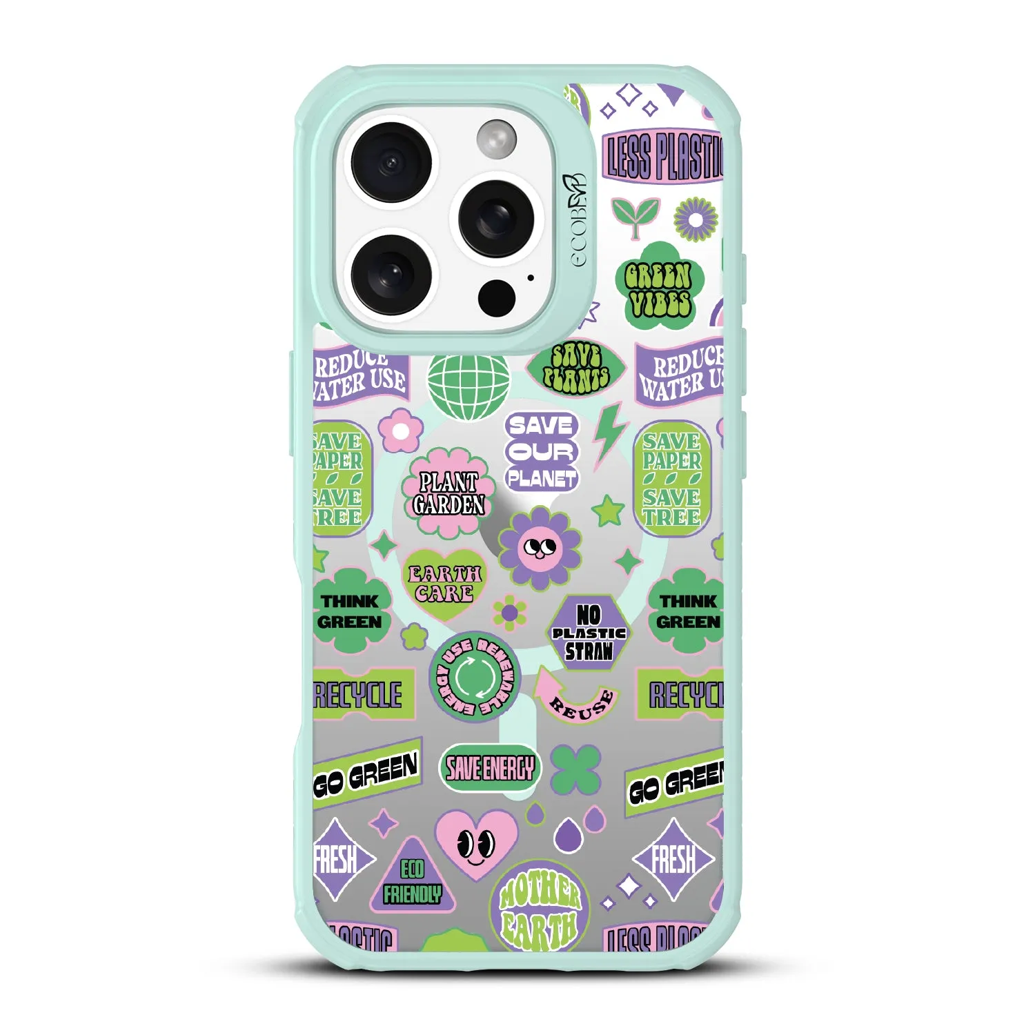 Green Vibes - Revive Collection Case for Apple iPhone 16 Pro