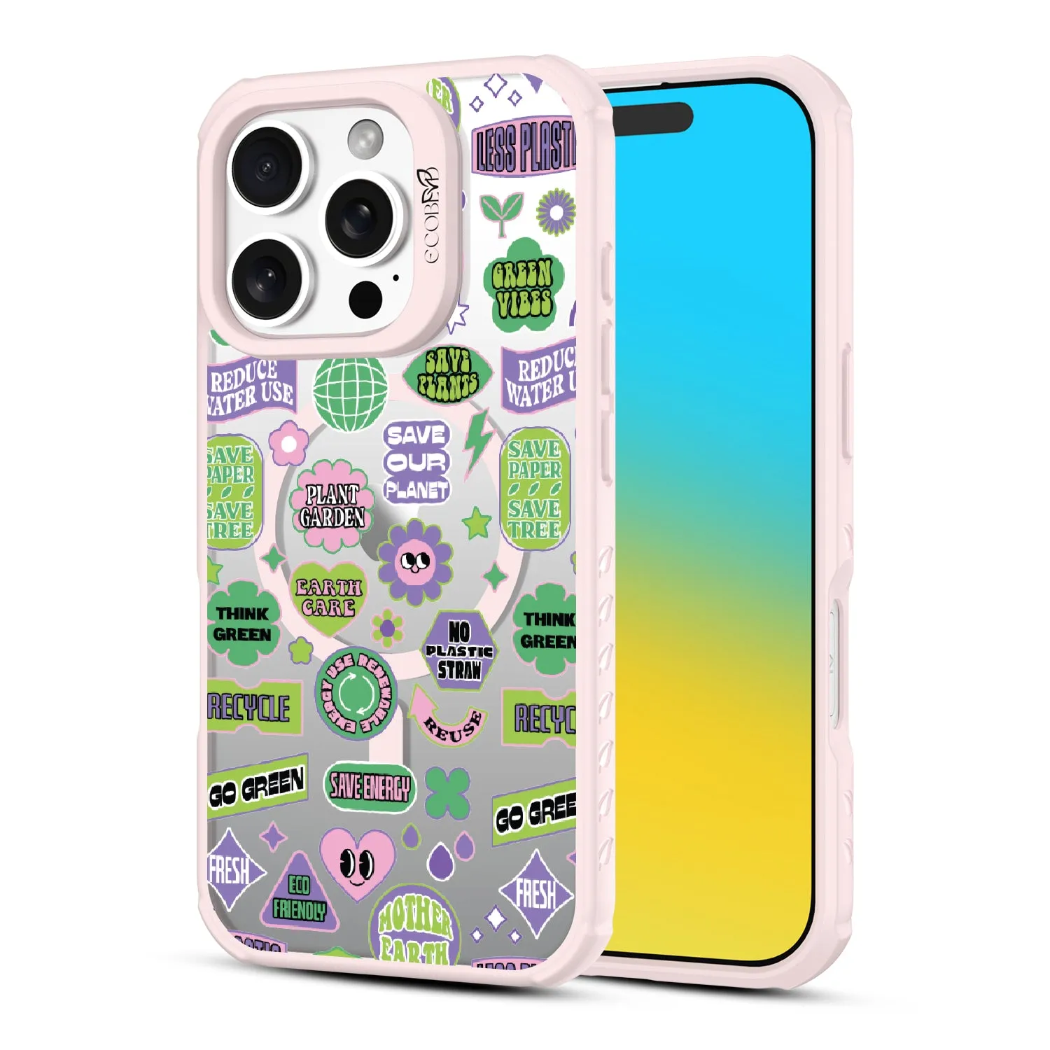 Green Vibes - Revive Collection Case for Apple iPhone 16 Pro