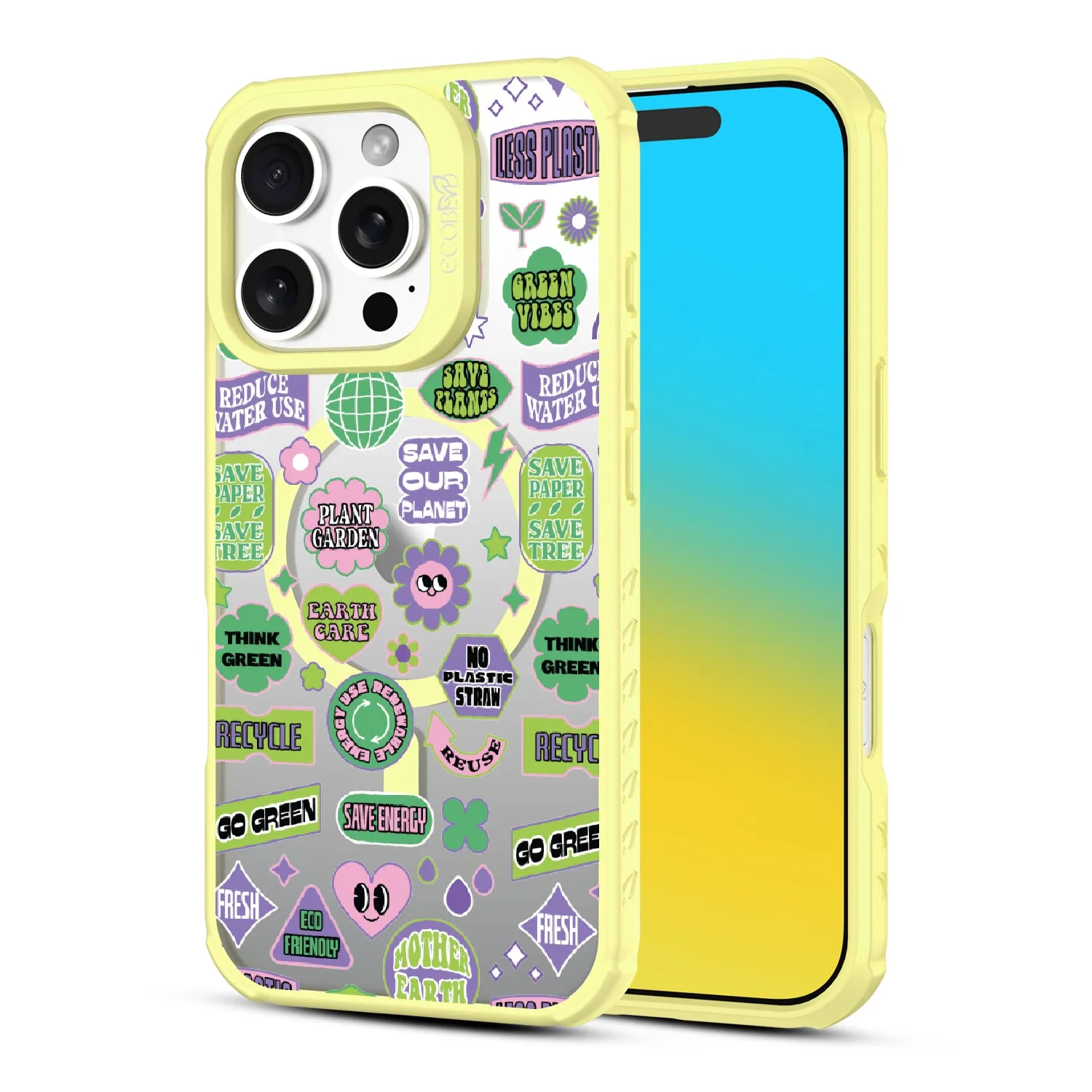 Green Vibes - Revive Collection Case for Apple iPhone 16 Pro