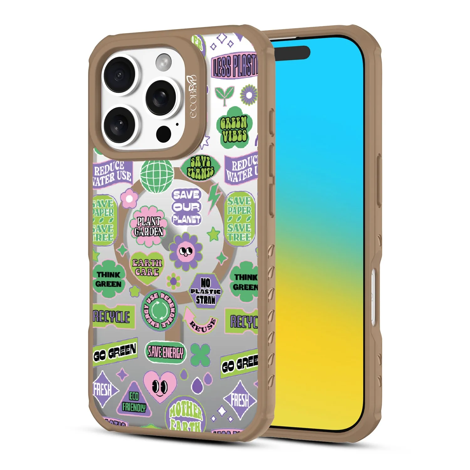 Green Vibes - Revive Collection Case for Apple iPhone 16 Pro