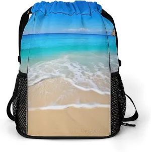 Gym Bag for Women Men Beach And SeaTravel Duffel Bag Large Capacity Sports Drawstring Backpack