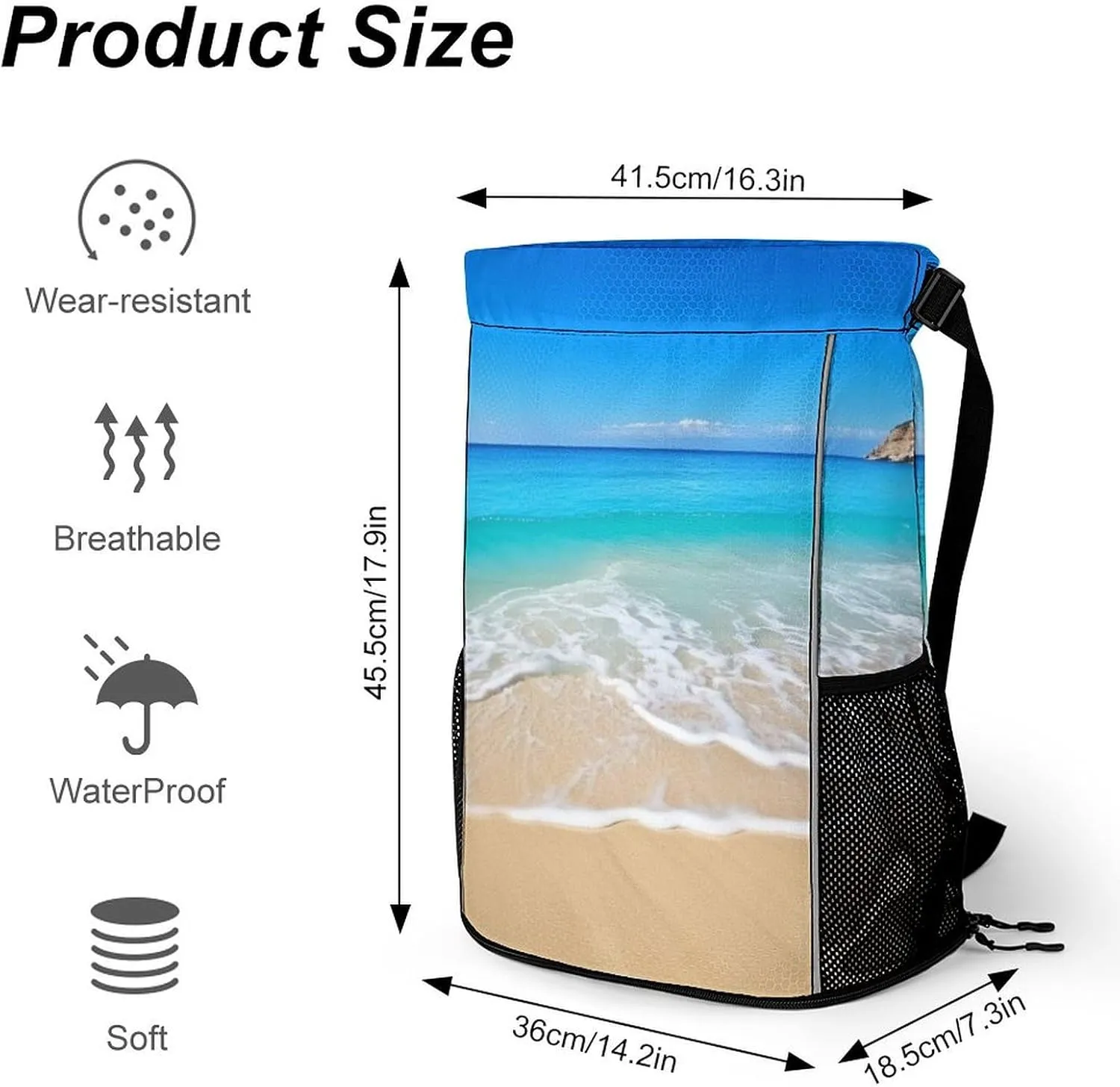 Gym Bag for Women Men Beach And SeaTravel Duffel Bag Large Capacity Sports Drawstring Backpack