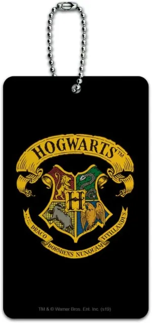 Harry Potter Ilustrated Hogwart's Crest Luggage Card Suitcase Carry-On ID Tag