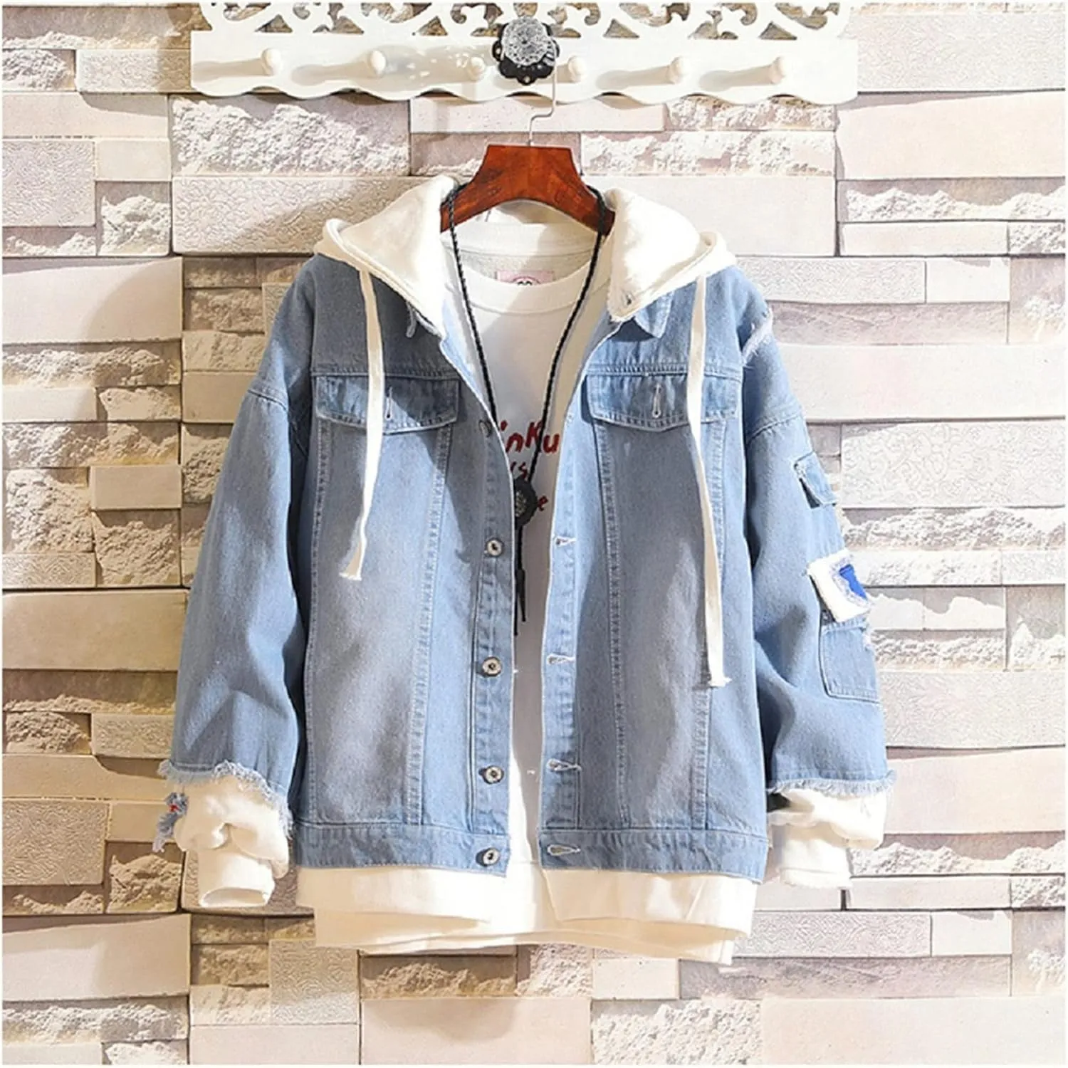 ISaikoy Anime Yu Yu Hakusho Denim Jacket Sweatshirt Costume Hoodie Pullovers Fleeces