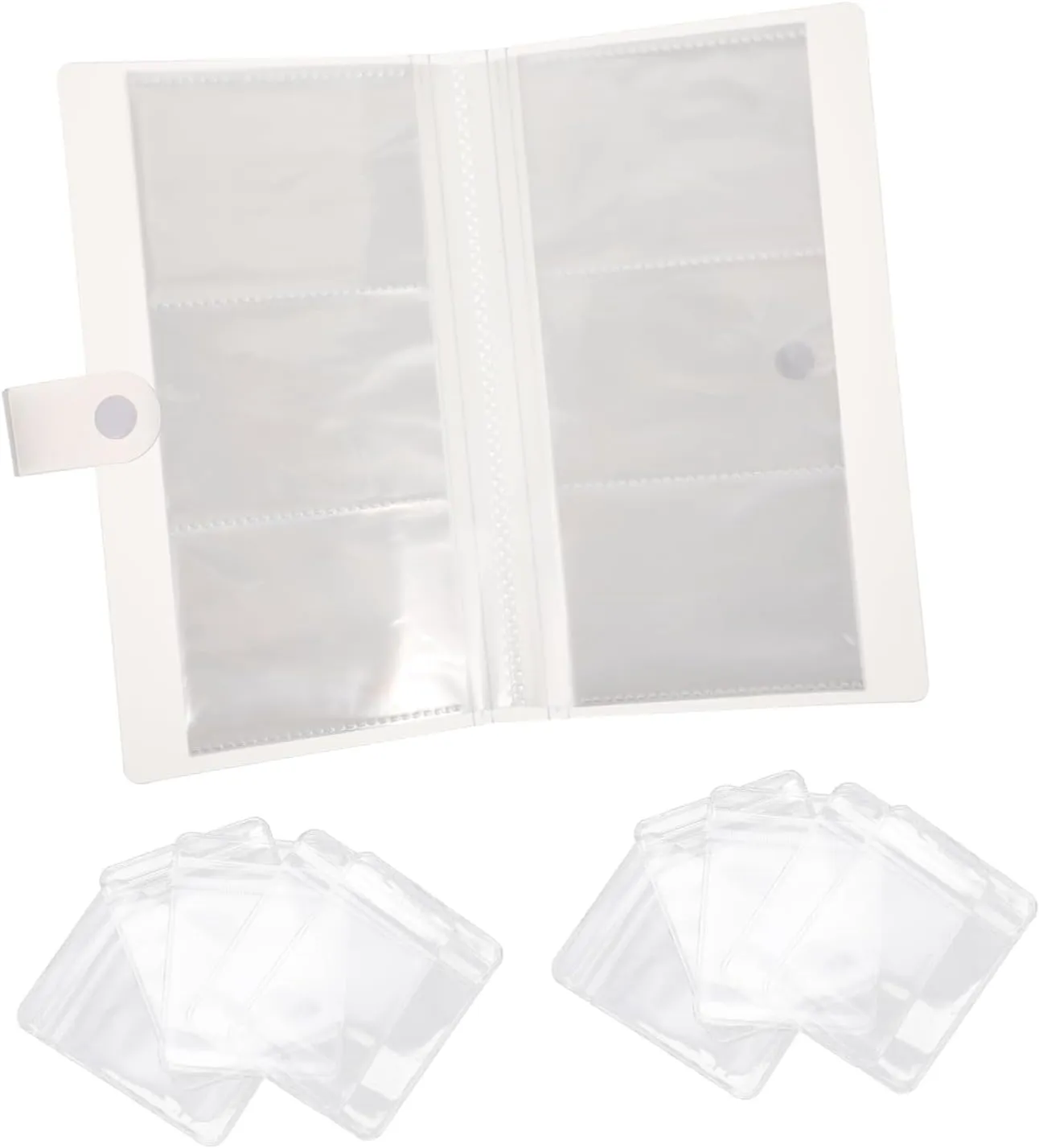 Jewelry Book Organizer Bag Jewelry Storage Earring Holder 1 Set Clear Plastic