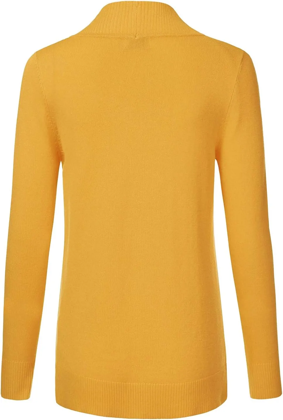 JJ Perfection Casual Open Front Knit Cardigan Long Sleeve with Side Pockets Basic Sweater Jackets for Womens with Plus Size