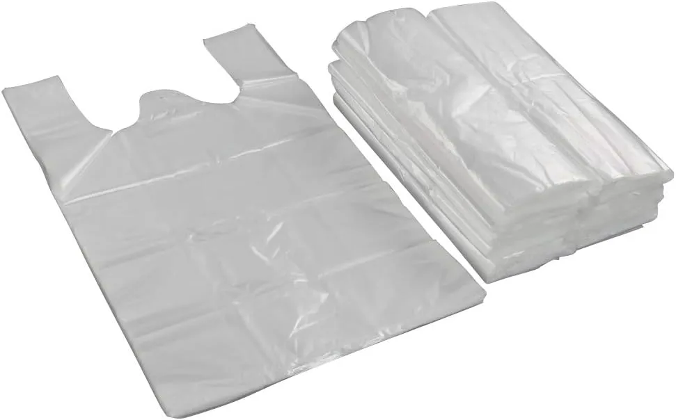 Kekow 400 Count Clear Plastic T-shirt Shopping Bag