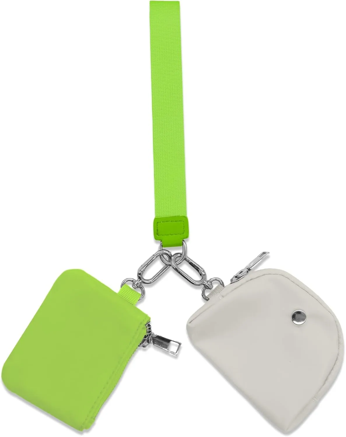 Keychain Wristlets Wallets,ULIFESTAR 1PCS Mini Zip Around Keychain Wristlets Wallets Small Portable Dual Pounch Wristlets Detachable Coin Purse Pocket Gifts for Women Travel Outdoors
