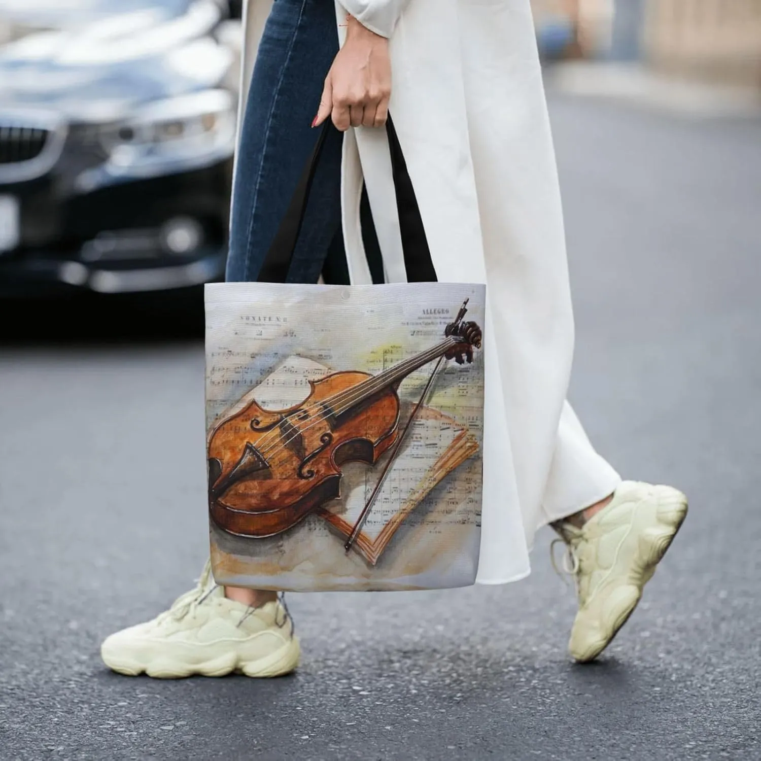 Kiss Your Brain Canvas Tote Bag Shoulder Bag For Women'S Reusable Tote Bag For Shopping Camping