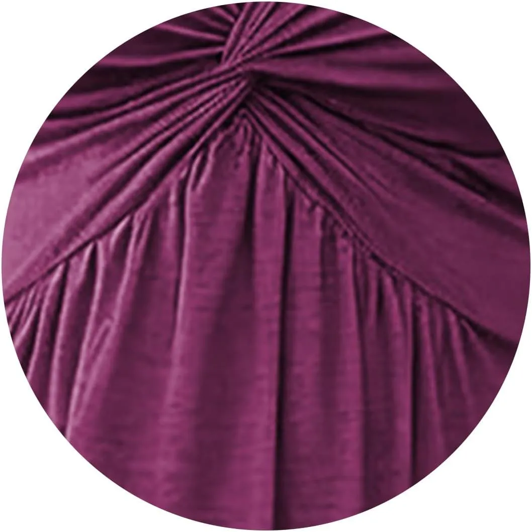 Knotted Front Dresses for Women Sleeveless Tank Dress A Line V Neck Dresses Ruffle Summer Elegant Tunic Midi Sundress