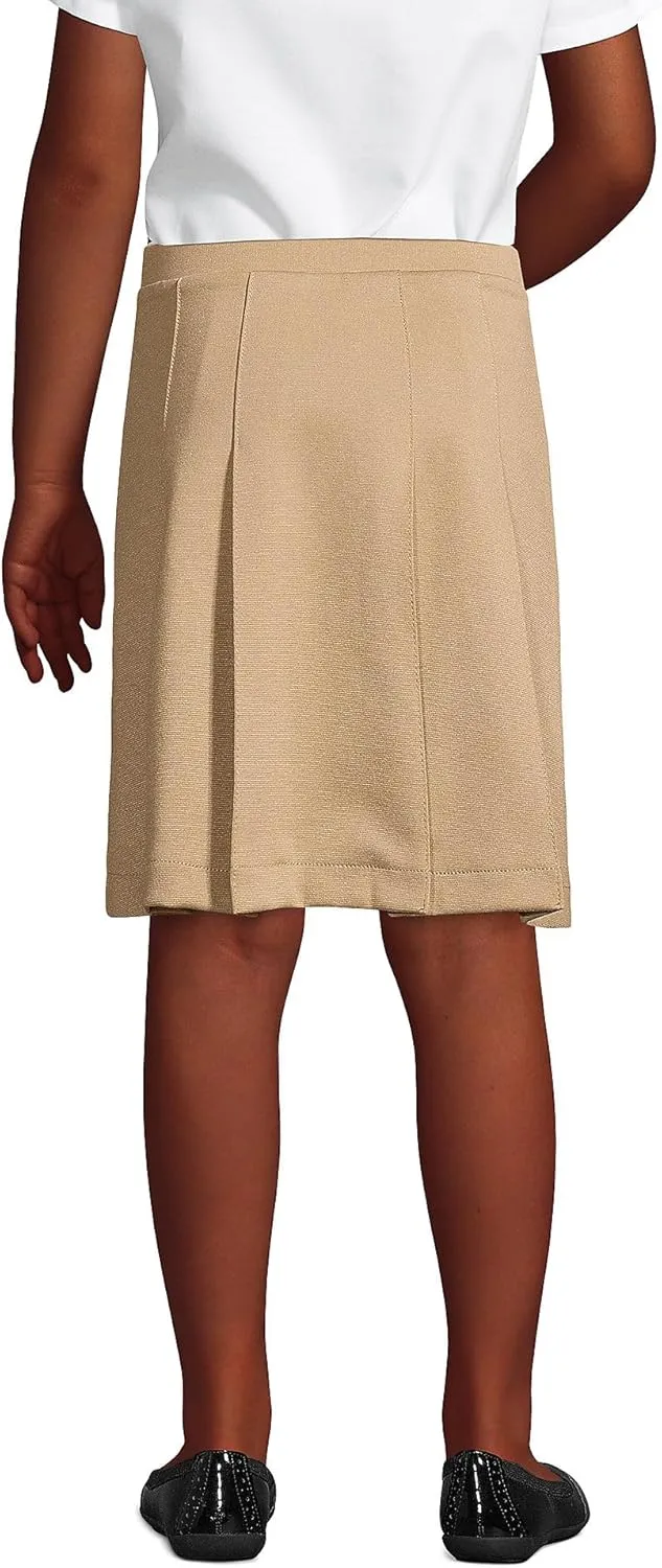 Lands' End School Uniform Girls Ponte Pleat Skirt