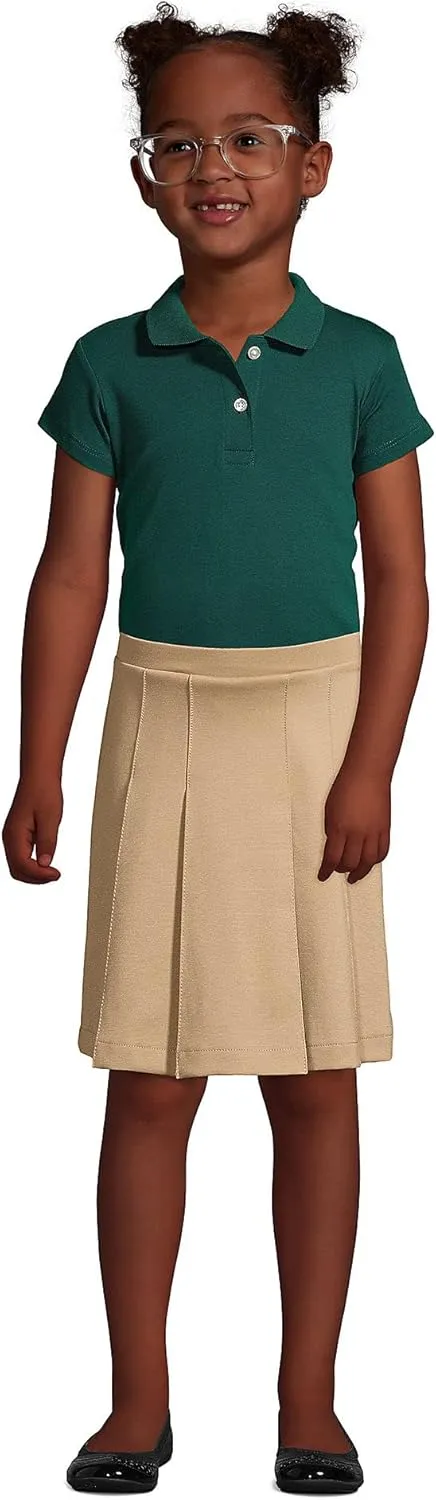 Lands' End School Uniform Girls Ponte Pleat Skirt