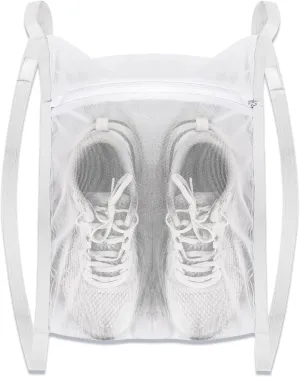 Laundry Bags,Sneaker Wash & Dry Net Bag for Dryer Sneaker Laundry Bags Large HoneyComber Mesh Bags with Zipper and Strap for Shoes Sneaker Washing Mesh Net for Most Dryers Door 15.7" Large