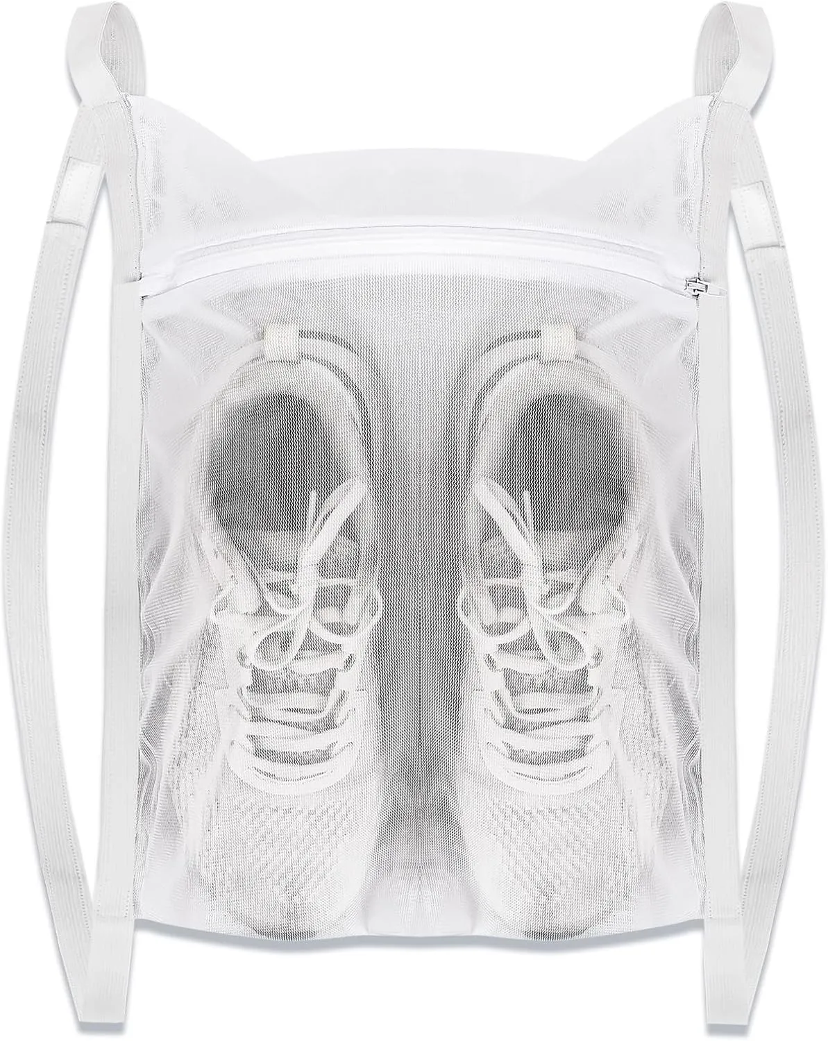 Laundry Bags,Sneaker Wash & Dry Net Bag for Dryer Sneaker Laundry Bags Large HoneyComber Mesh Bags with Zipper and Strap for Shoes Sneaker Washing Mesh Net for Most Dryers Door 15.7" Large