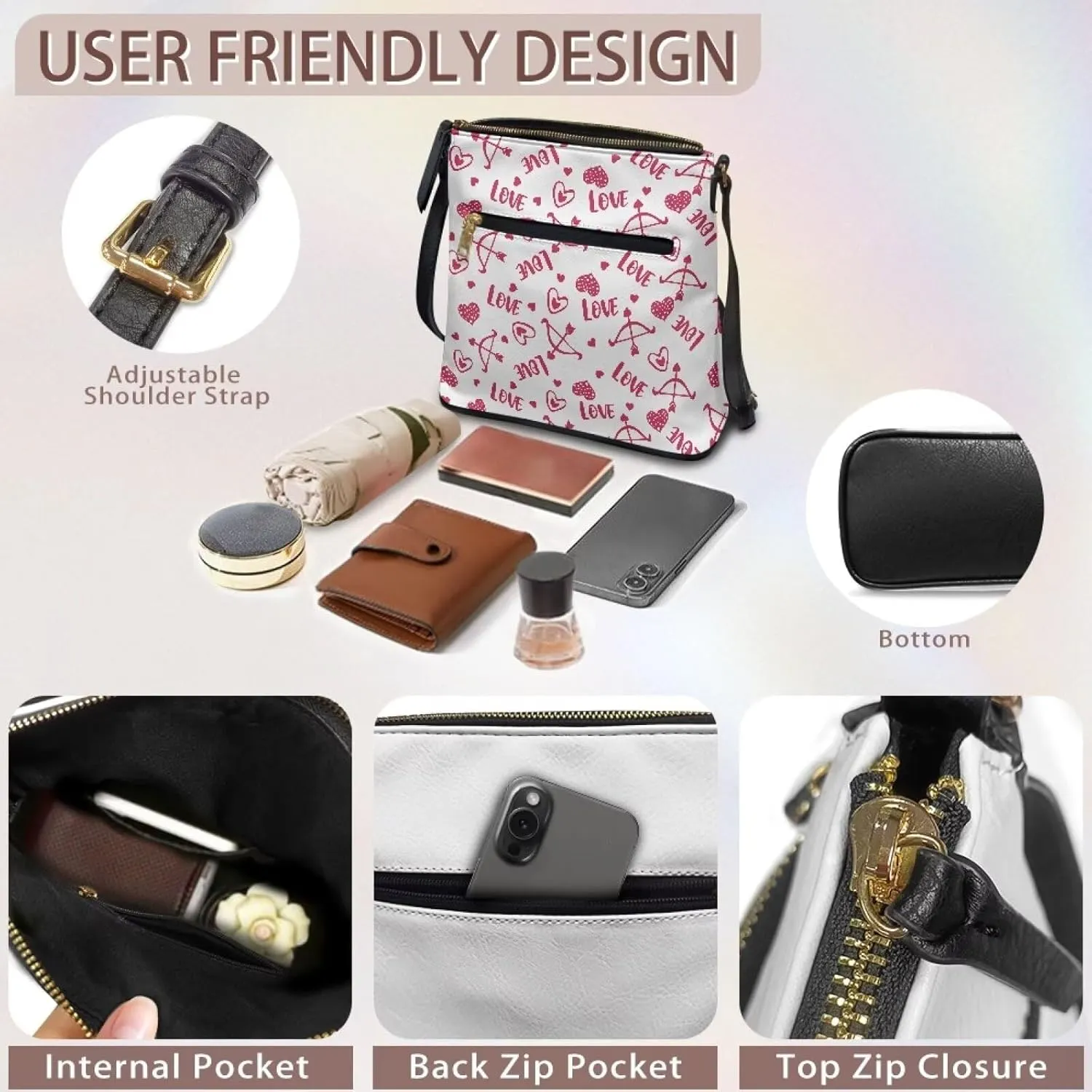 Leather Satchel Bags for Women Crossbody Womens Large Crossbody Bags Ladies Satchel Shoulder Handbags