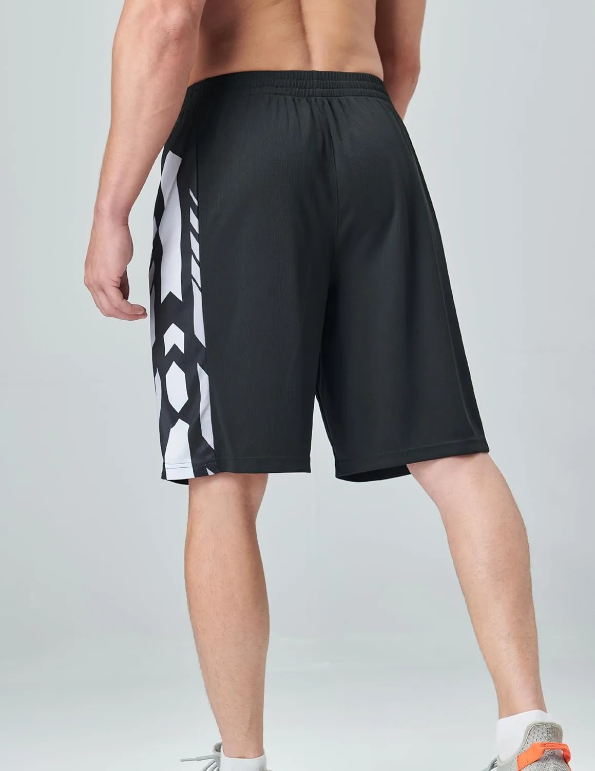 Liberty Imports 5 Pack Men's Quick Dry Athletic Basketball Shorts 9" Inseam with Pockets, Activewear for Workout Gym Running