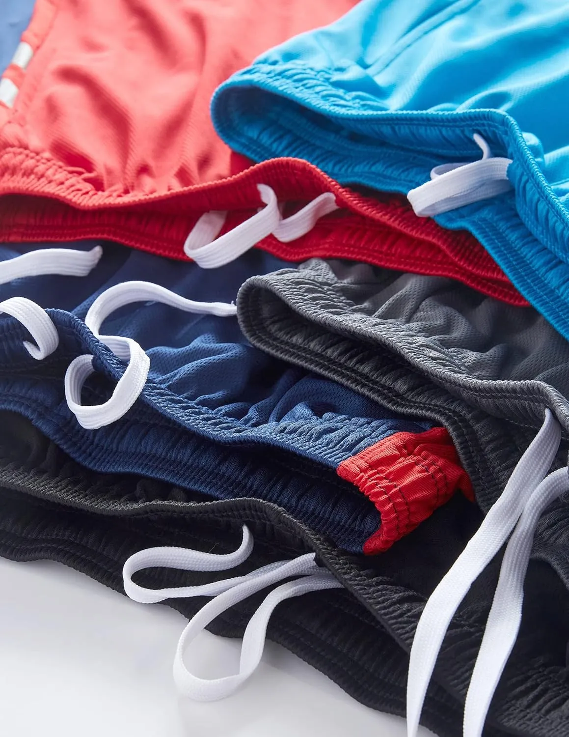 Liberty Imports 5 Pack Men's Quick Dry Athletic Basketball Shorts 9" Inseam with Pockets, Activewear for Workout Gym Running