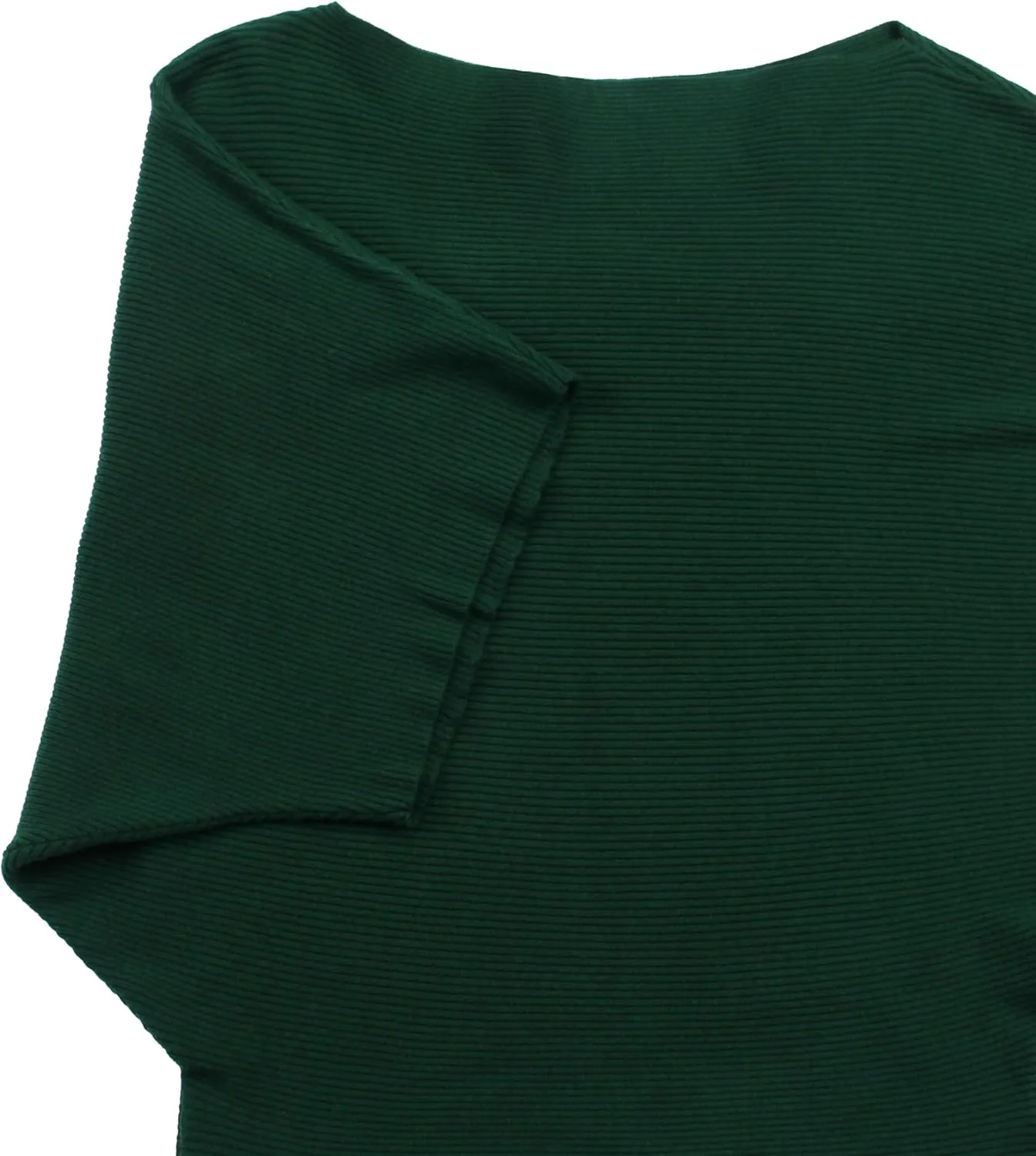 MAKARTHY Womens Batwing Sleeves Knitted Dolman Pullovers Boat Neck Tops Sweatershirts