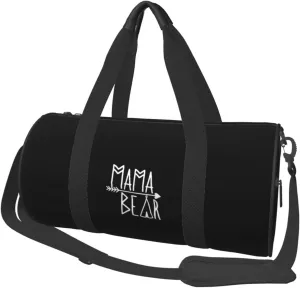 Mama Bear Convertible Garment Bag with Shoulder Strap, Carry on Garment Duffel Bag for Men Women - Rolling Foldable for Travel Luggage Bags (Black)