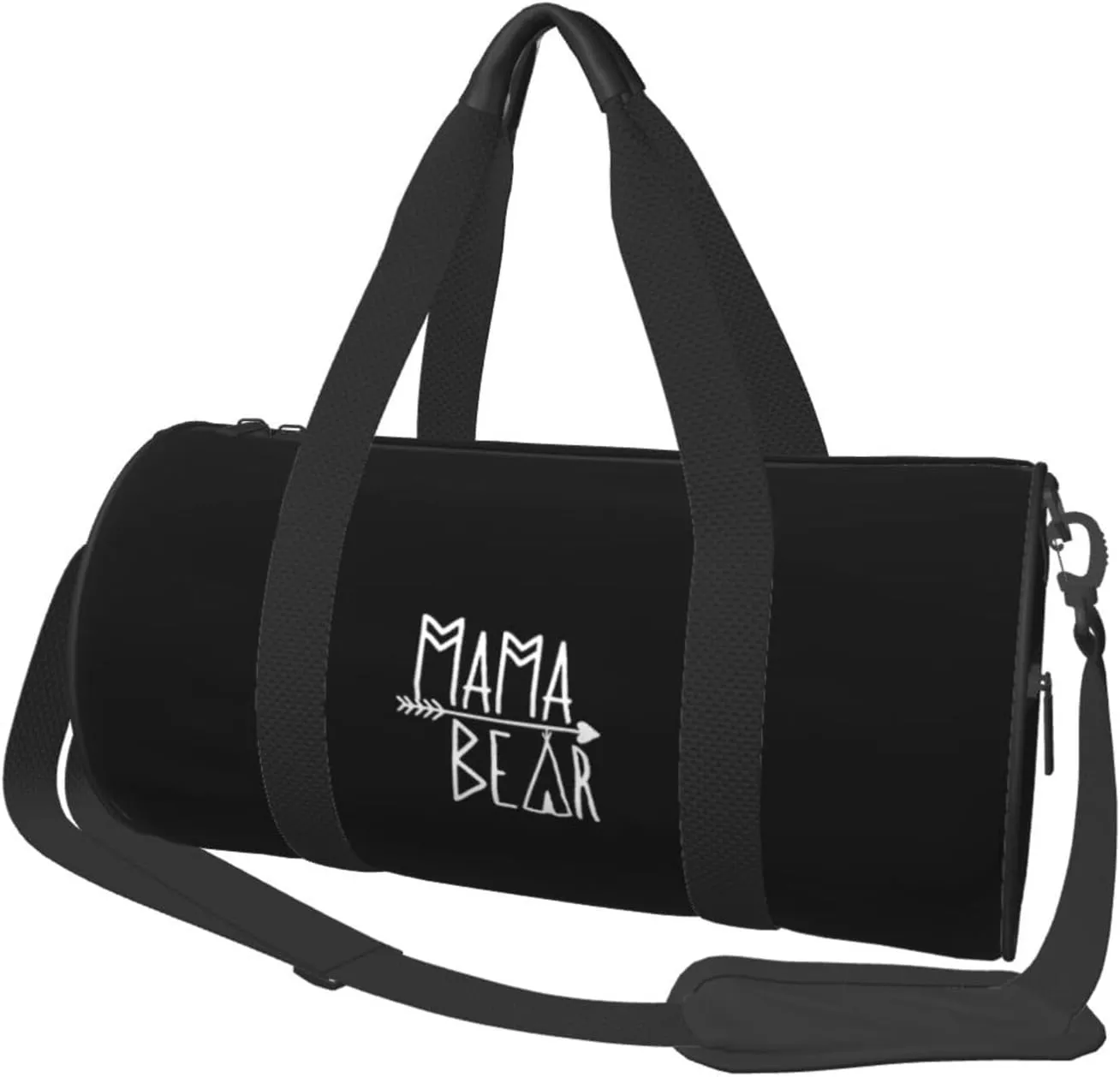 Mama Bear Convertible Garment Bag with Shoulder Strap, Carry on Garment Duffel Bag for Men Women - Rolling Foldable for Travel Luggage Bags (Black)