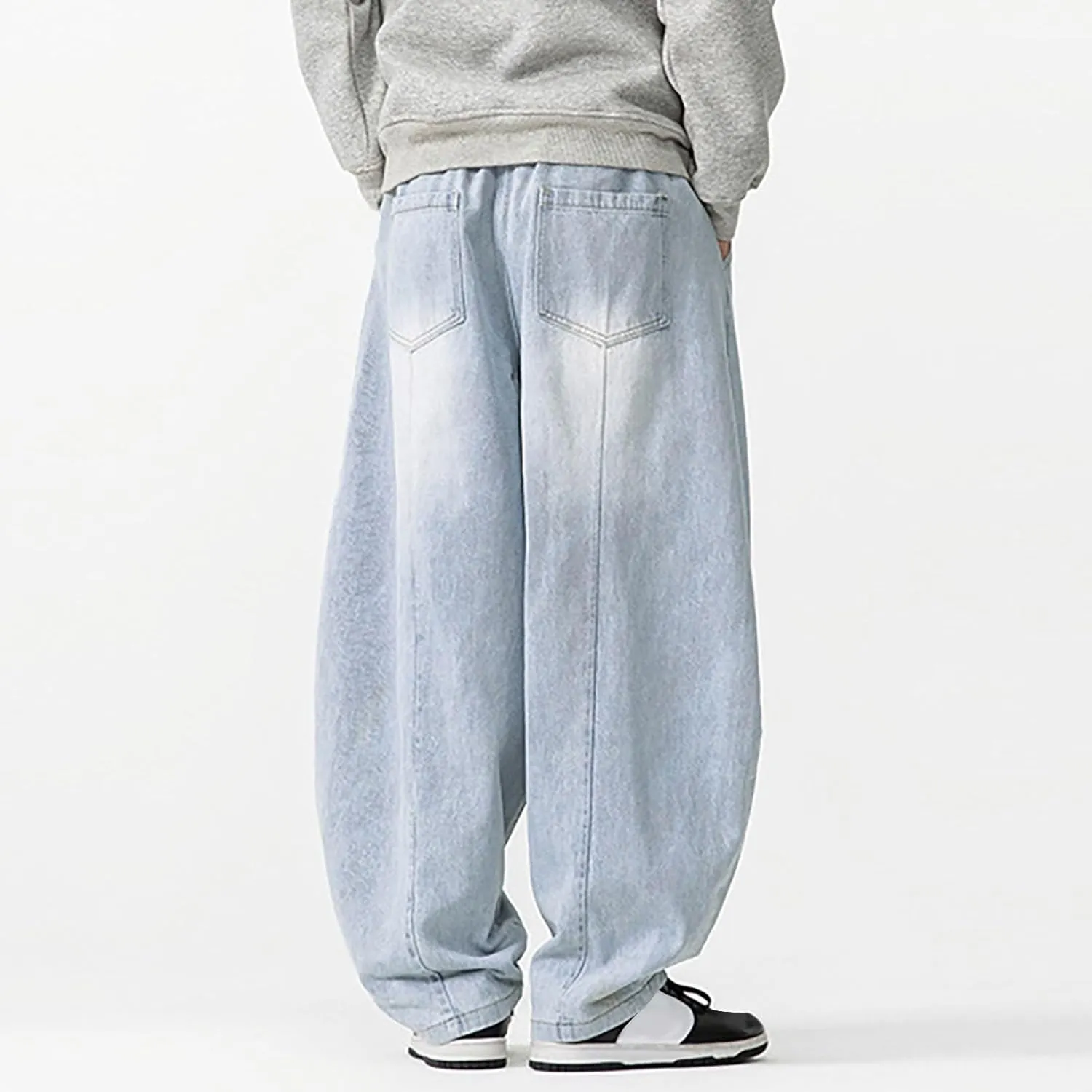 Man Pants Pants for Man Denim Medieval Harem Western Flare Wide Leg Summer Fall Pants 2025