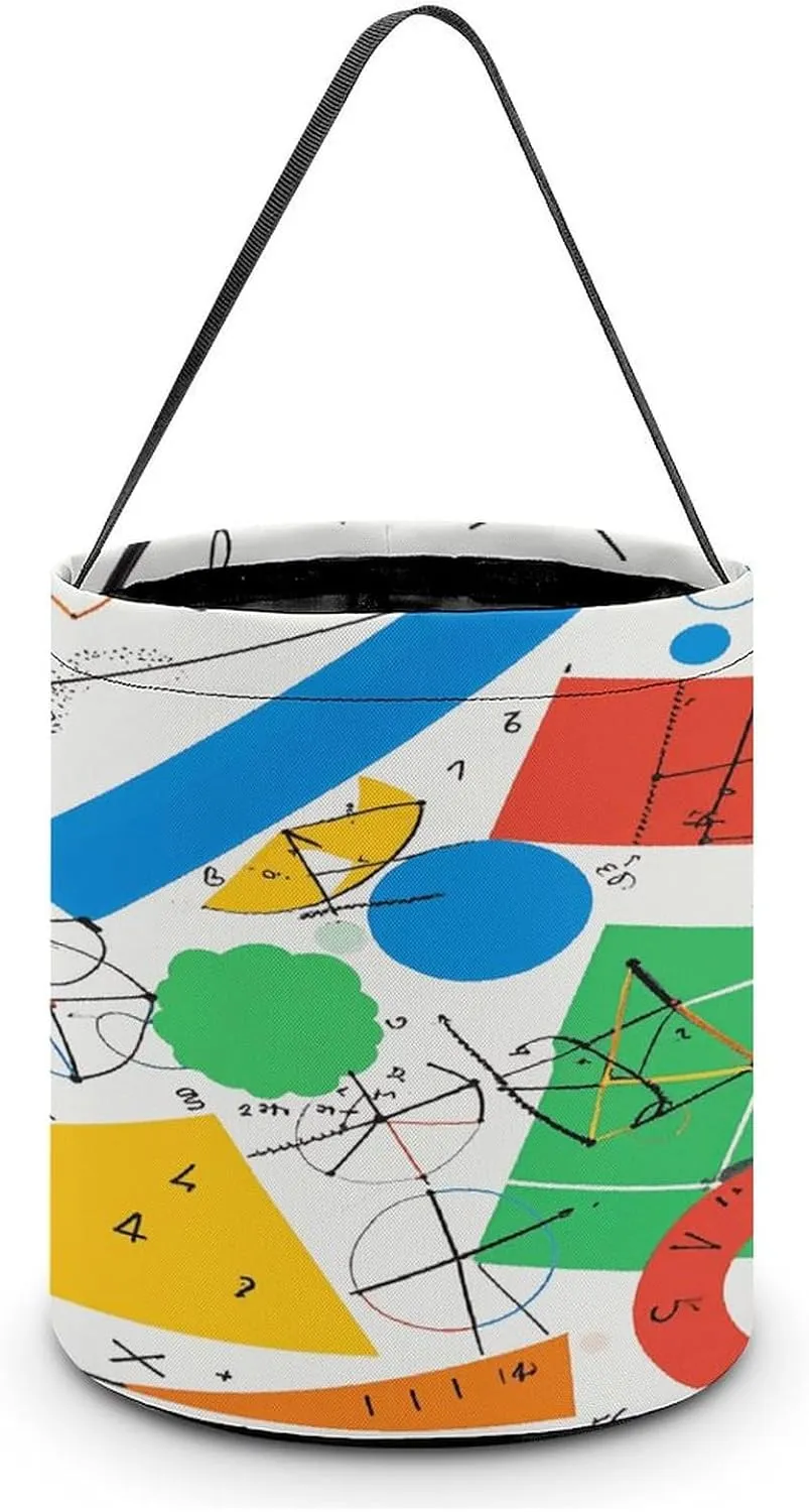 Math Geometry Geek Calculus Halloween Tote Candy Bag Candy Basket Candy Bucket Gift Bag for Halloween Party