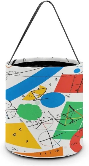 Math Geometry Geek Calculus Halloween Tote Candy Bag Candy Basket Candy Bucket Gift Bag for Halloween Party
