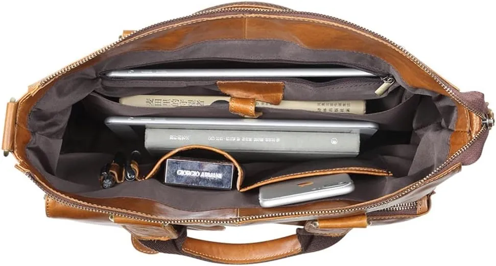 Men Handbags Vintage Laptop Briefcases Office Shoulder Bags Tote Male Crossbody Messenger Bags