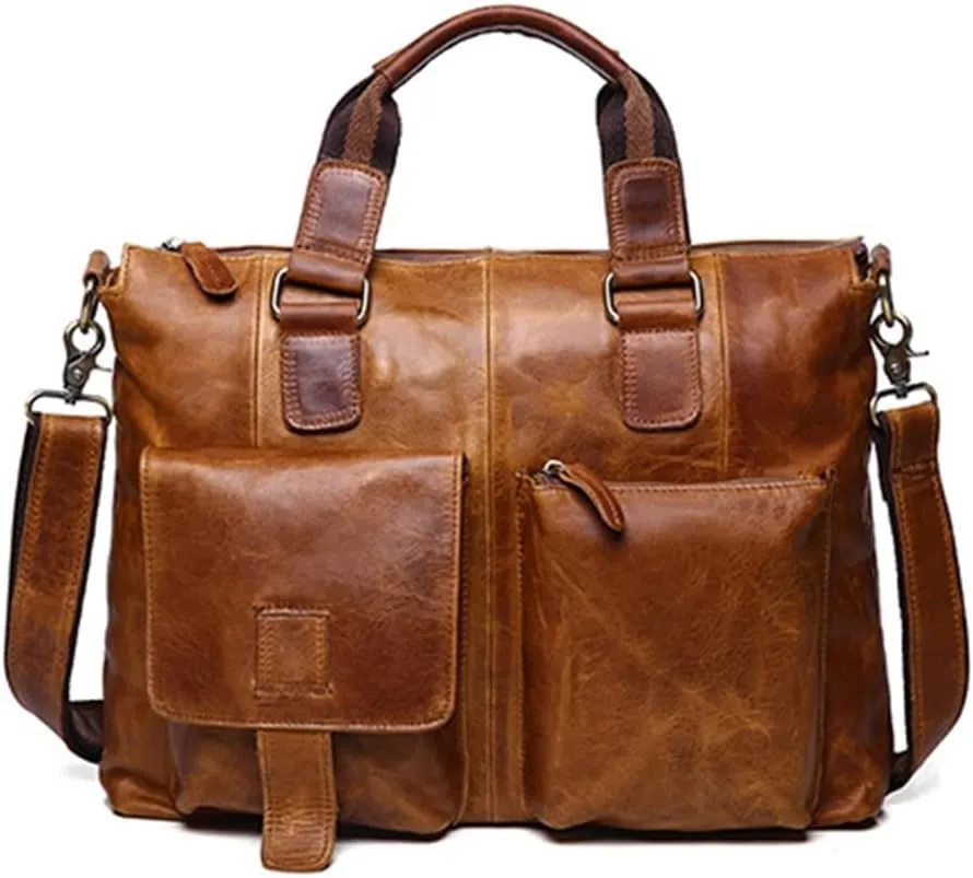 Men Handbags Vintage Laptop Briefcases Office Shoulder Bags Tote Male Crossbody Messenger Bags