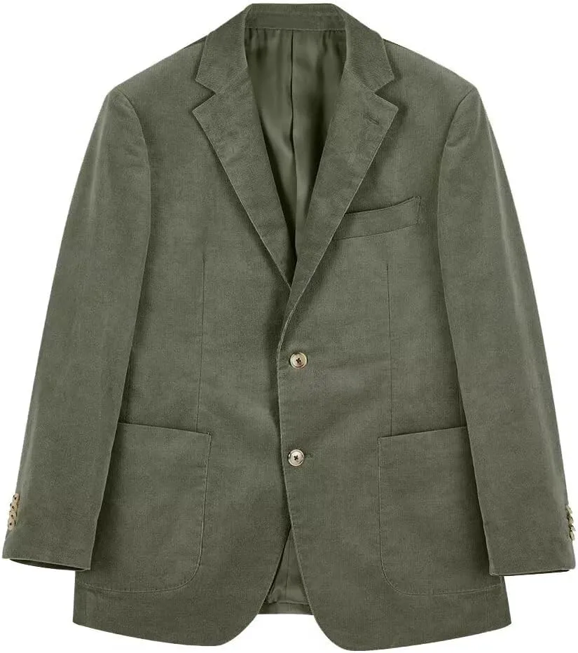 Mens Blazer Peak Lapel Suit Jacket Tweed Herringbone Sports Jackets for Men Slim Fit Business Casual Sports Coat
