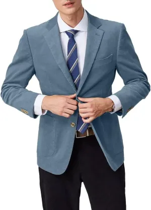 Mens Blazer Peak Lapel Suit Jacket Tweed Herringbone Sports Jackets for Men Slim Fit Business Casual Sports Coat