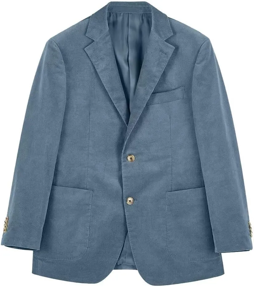 Mens Blazer Peak Lapel Suit Jacket Tweed Herringbone Sports Jackets for Men Slim Fit Business Casual Sports Coat