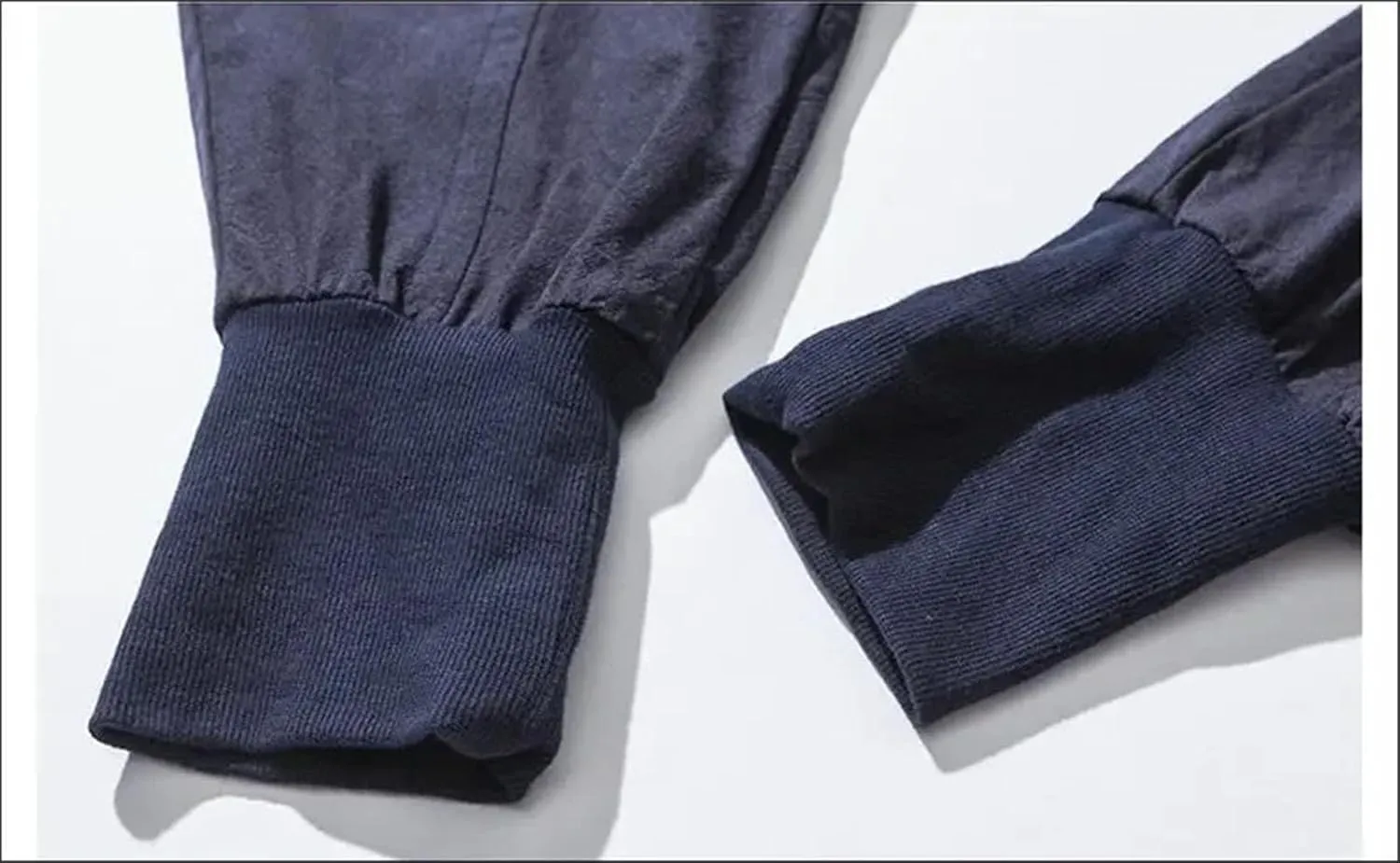 Mens Cotton Linen Harem Pants Streetwear Joggers Loose Drop-Crotch Casual Trousers Sweatpants
