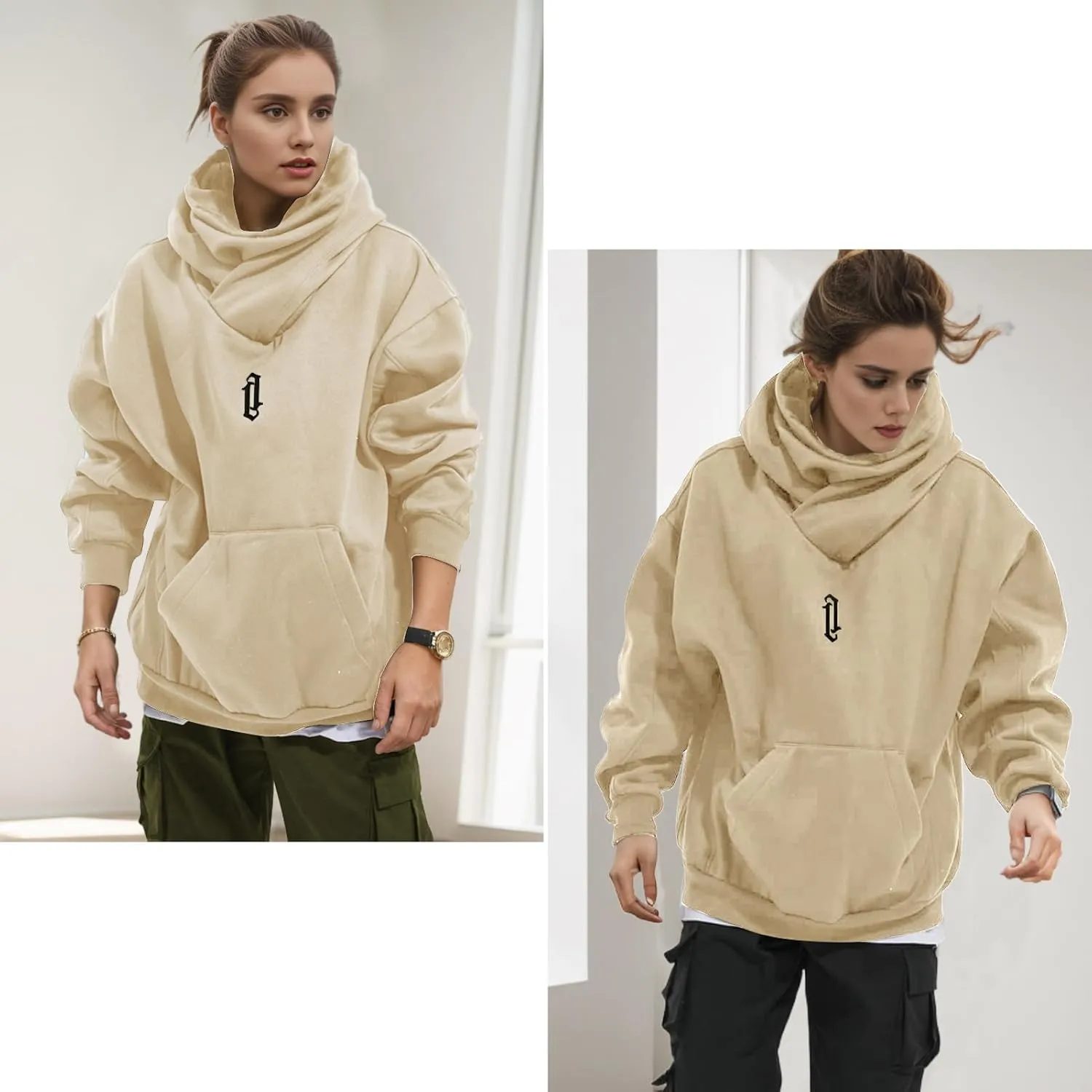 Men's Long Sleeve Fleece Hoodie Lightweight Hip Hop Soft Cotton Pullover Unisex Casual Hooded Sweatshirts